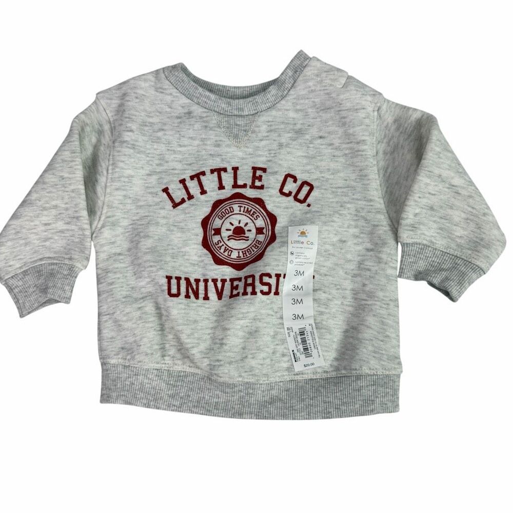 Little Co University size 3 Months Sweatshirt